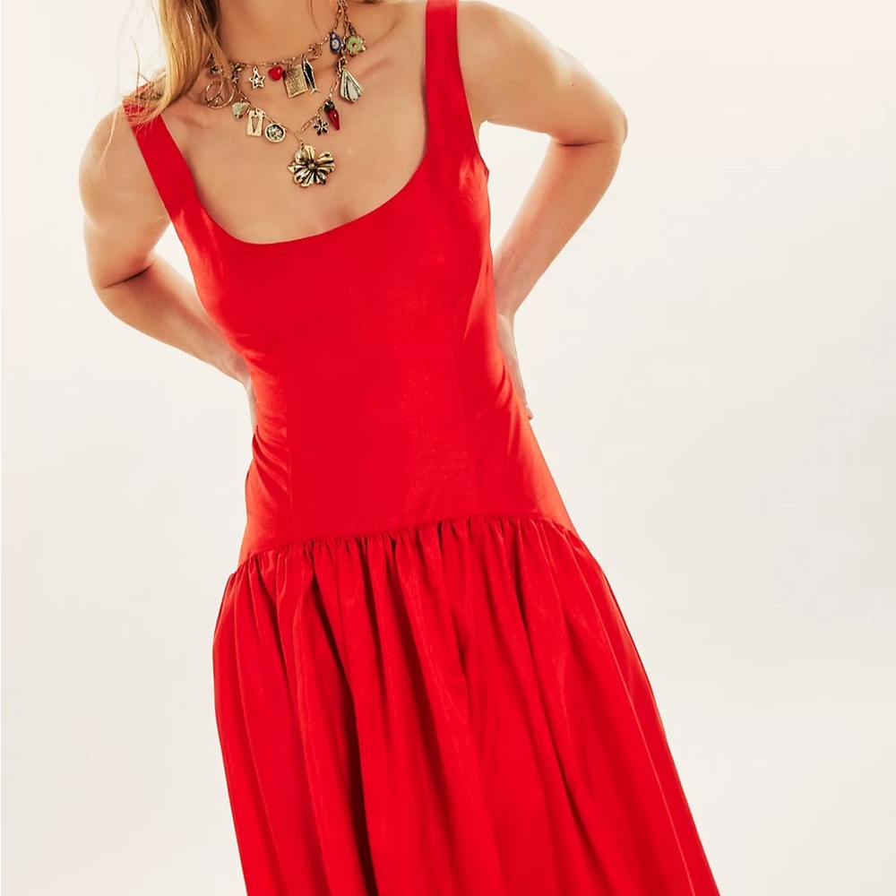BNWT Hutch The Ridge Red Midi Dress Sz. 0